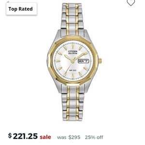 2tone citizen Eco drive watch